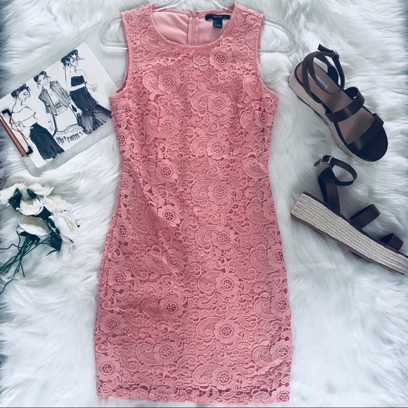 Forever 21 Dresses & Skirts - F21 | Peach Pink Floral Crochet Dress